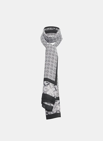 Mixed Geometric Print Scarf