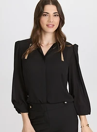 Chain Tassel Detail Blouse