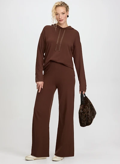Hooded Knit Pullover & Pull-On Pants