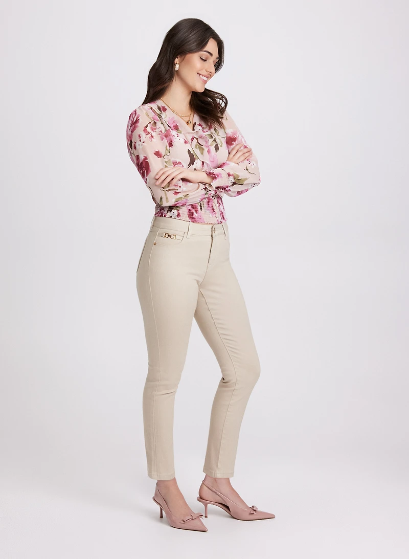 Straight-Leg Ankle Jeans