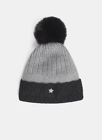 Tuque festonnée bicolore
