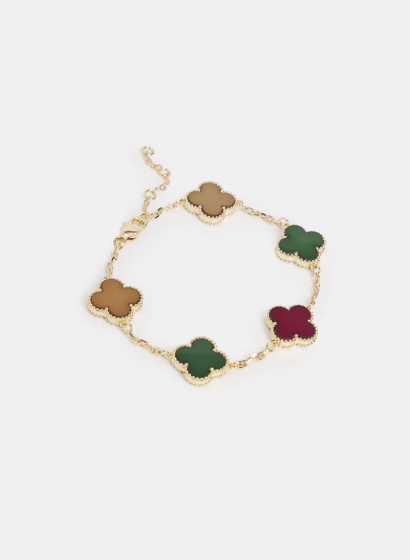 Clover Resin Bracelet