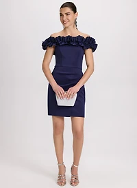 Ruffled Off-The-Shoulder Dress