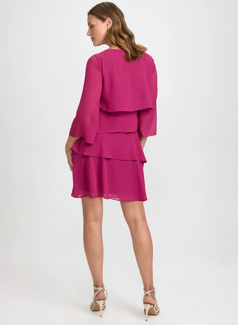 Tiered Chiffon Dress