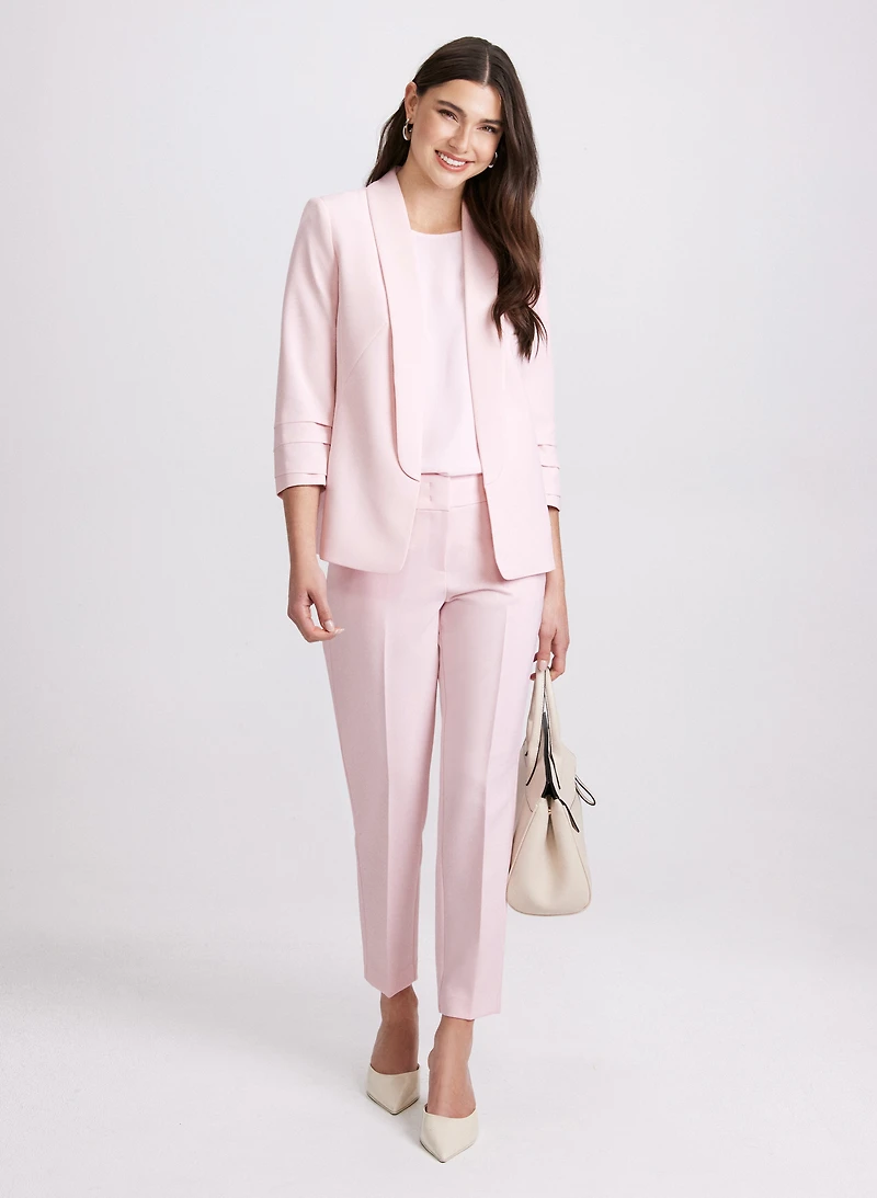 Open Twill Jacket & Emma Slim-Leg Pants
