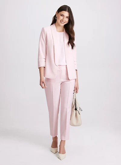 Open Twill Jacket & Emma Slim-Leg Pants