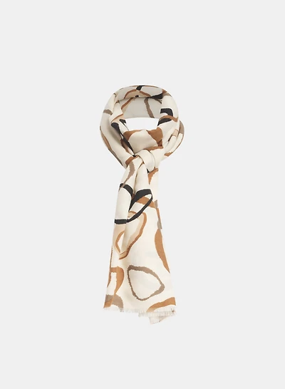 Circle Print Scarf