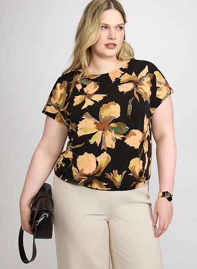 Floral Crepe Top