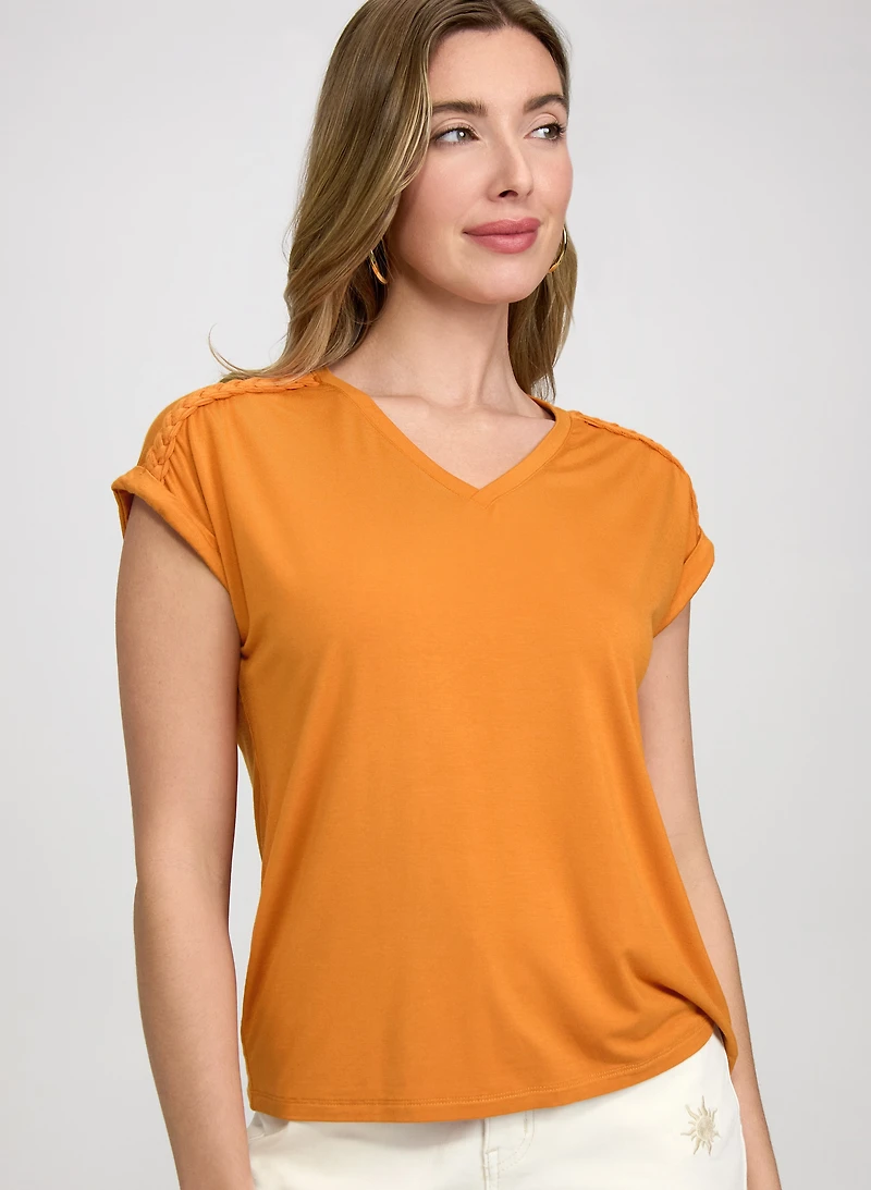 Braided Detail T-Shirt