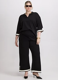 Joseph Ribkoff - Pantalon à bandes contrastantes