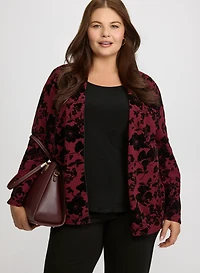 Floral Illusion Layered Top