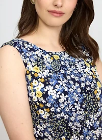 Floral Print Sleeveless Dress