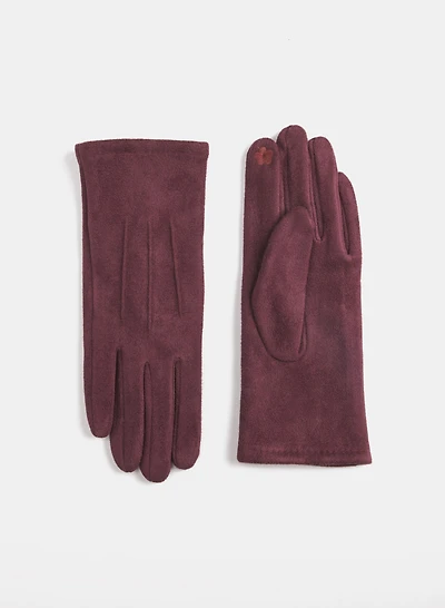 Faux Suede Gloves