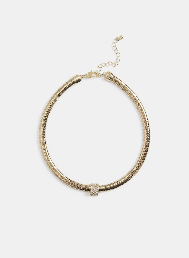 Crystal Front Collar Necklace