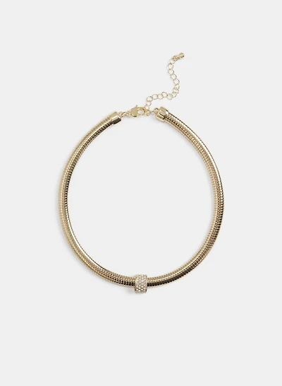 Crystal Front Collar Necklace