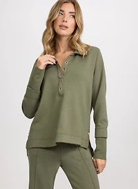 Grommet Placket Top
