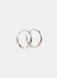 Boucles d'oreilles en anneaux torsadés