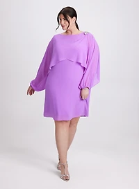 Robe effet superposé à broche