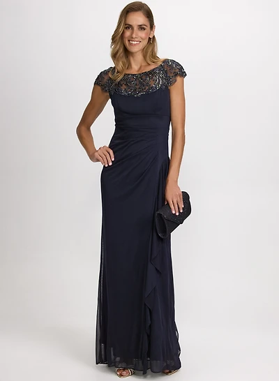 Embellished Yoke Dress