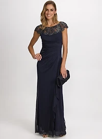 Embellished Yoke Dress