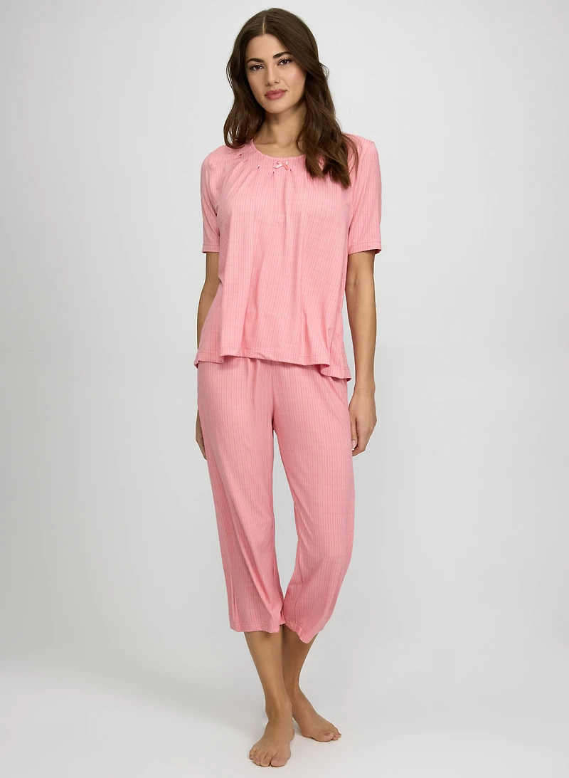 Ensemble de pyjama à rayures