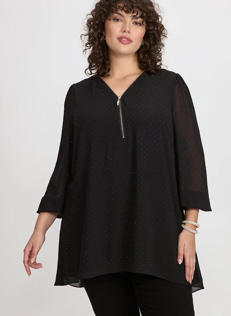Tonal Stone Embellished Blouse