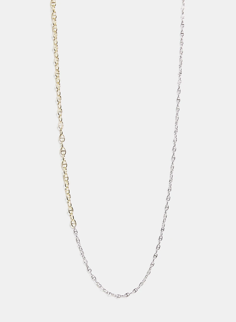 Two-Tone Chain Necklace