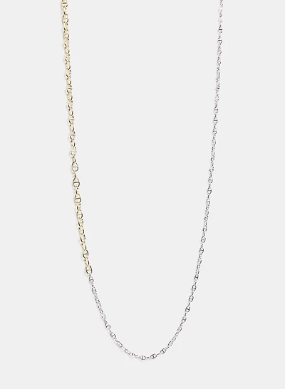 Two-Tone Chain Necklace