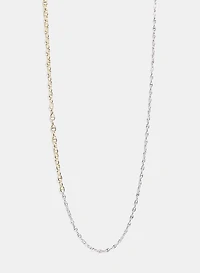 Two-Tone Chain Necklace