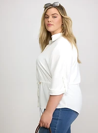 Drawstring Waist Blouse