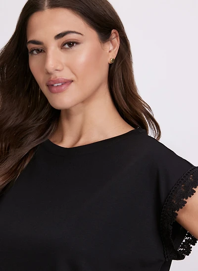 T-shirt à manches en crochet