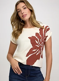 T-shirt à imprimé floral