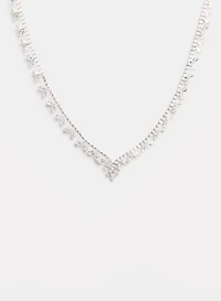 Cubic Zirconia V Necklace