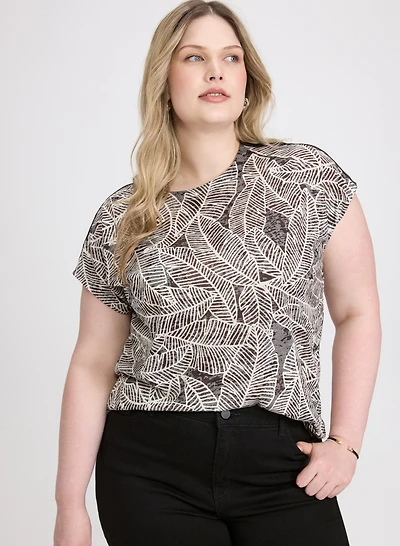 Leaf Print T-Shirt
