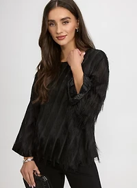 Fringe Embellished Blouse