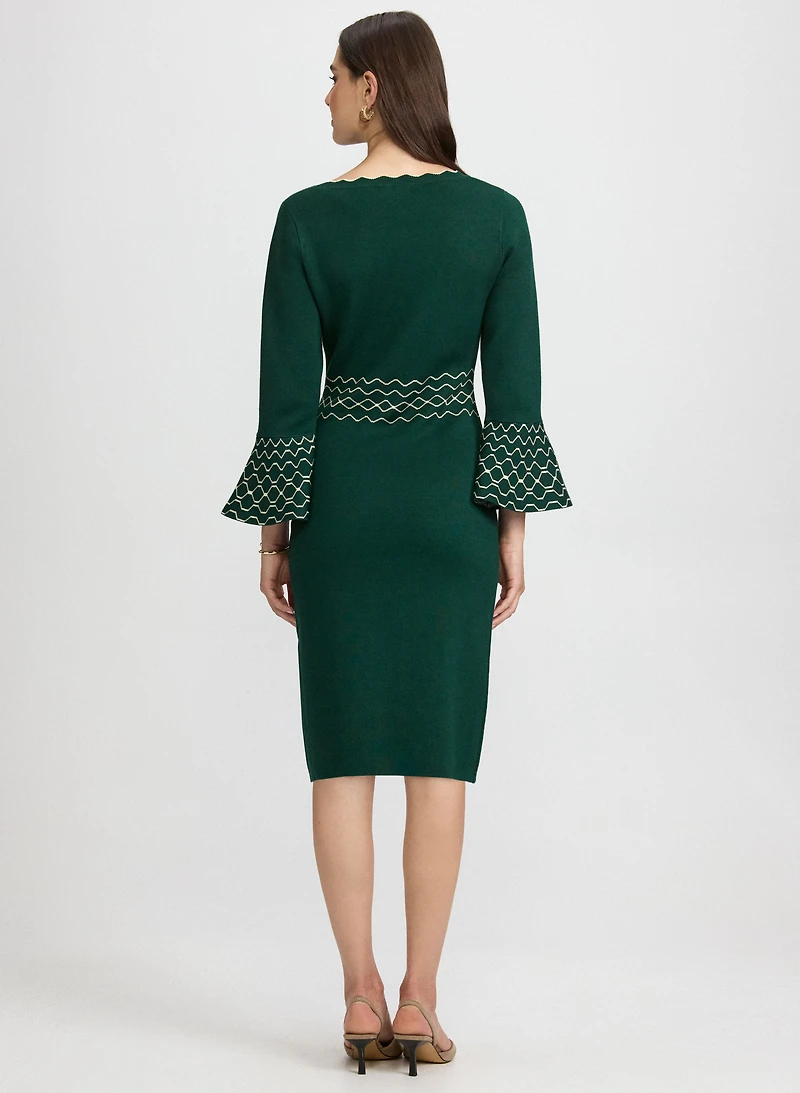 Scalloped Detail Dress
