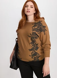 Lace Embroidered Pullover