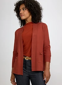 Knit Open-Front Cardigan