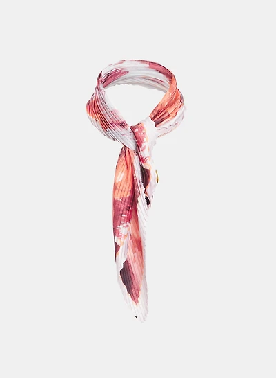 Abstract Plisse Scarf