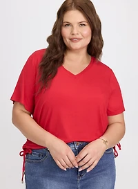 T-shirt à encolure en V