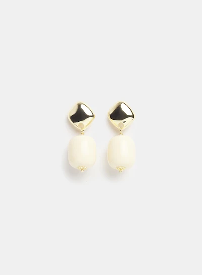 Boucles d'oreilles pendantes marbrées