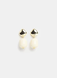 Boucles d'oreilles pendantes marbrées