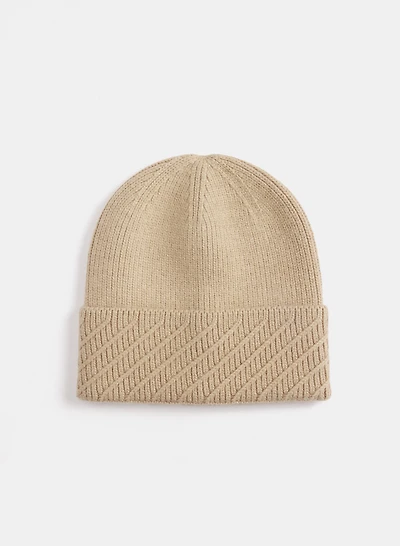 Tuque en tricot côtel