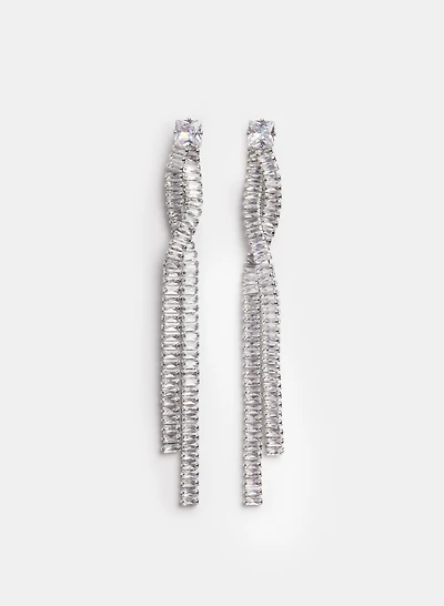 Twisted Linear Earrings
