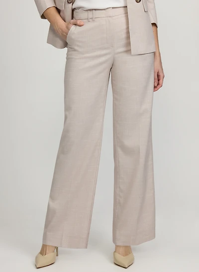 Olivia Heathered Wide-Leg Pants