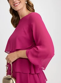 Tiered Chiffon Dress