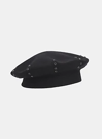 Rhinestone Knit Beret