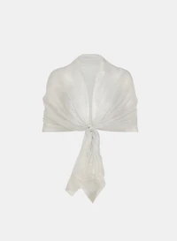 Châle en organza métallique
