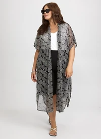 Paisley Mesh Cover-Up