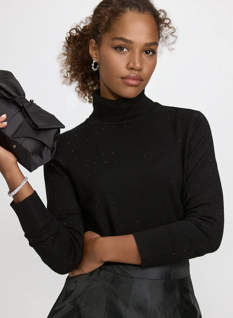 Tonal Embellished Sweater